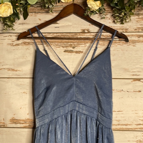 Women's The Vanity Room Blue Floor Length Dress - Picture 2 of 3